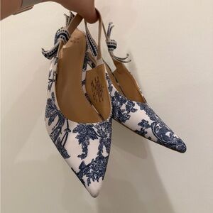 a new day Blue and White Heels